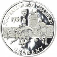 (2001) Монета Замбия 2001 год 500 квача "Германия - чемпион 1954 года"  Медь-Никель  PROOF